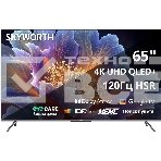 Телевизор Skyworth 65' 65Q66H черный/серебристый QLED 4K UHD 120Hz Smart TV Google TV 2GB/16GB, фото3