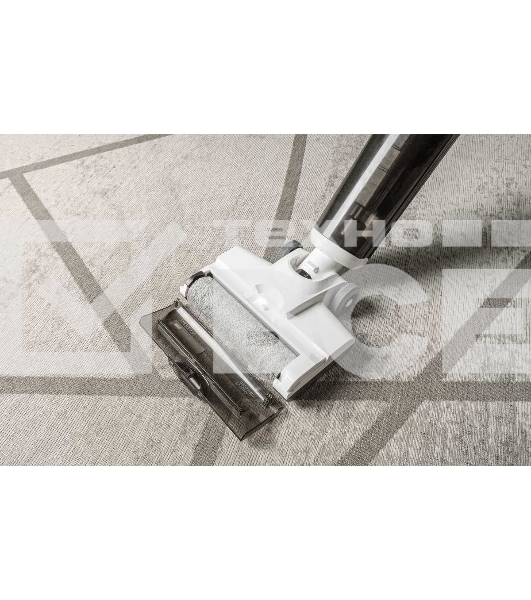 Пылесос вертикальный GARLYN Aqua Base 3 белый/черный, питание от аккумулятора, 170 Вт, уборка сухая/влажная, пылесборник 0.4 л