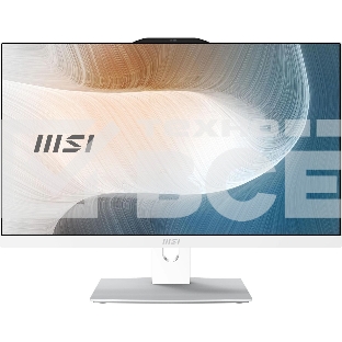 Моноблок MSI Modern AM242TP 1M-1019XRU 23.8'(1920x1080 (матовый))/Touch/Intel Core 5 120U(1.4Ghz)/16384Mb/512PCISSDGb/noDVD/Int:Intel Graphics/Cam/BT/WiFi/war 1y/4.65kg/белый/DOS + Wireless KB+M (9S6-AE0722-1467)