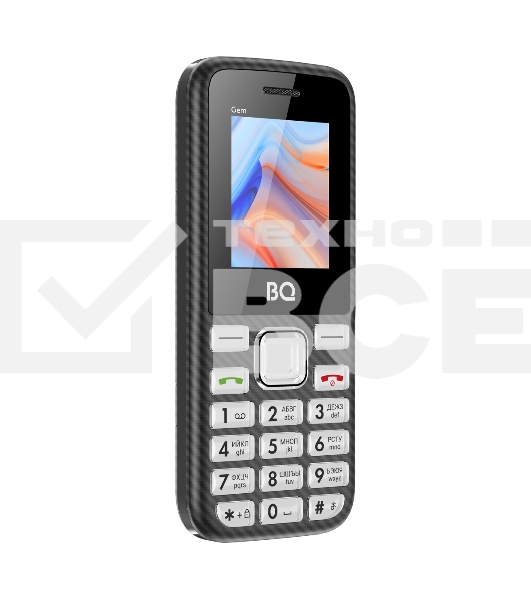 Мобильный телефон BQ 1860 Gem черный (без СЗУ в комплекте)