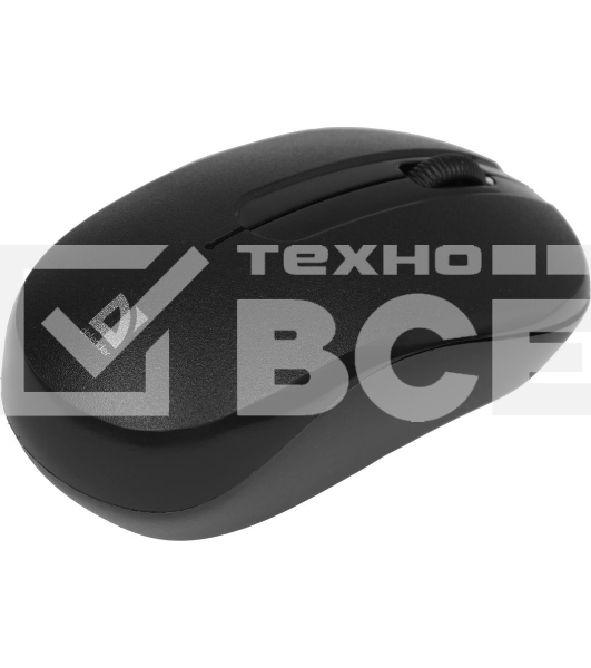 Мышь беспроводная Defender Datum MM-285 черный, 1600 dpi, радиоканал, USB, кнопки - 3