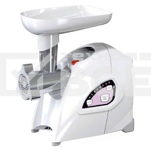 Мясорубка электрическая Аксион М642.02 белый, 2000 Вт, 3 кг/мин, реверс, защита от перегрузки, насадки - 4