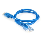 Патч-корд CCA light UTP Гарнизон PC-UTP-5e-0.5-B cat.5e, 0.5м, литой, многожильный синий, фото 1