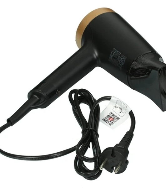 Фен Rowenta Express Style Ionic CV1811F0 черный/золотой, 1600 Вт, компактный, ионизация