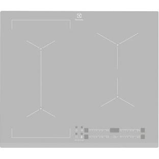 Индукционная варочная поверхность Electrolux EIV63440BS, 4 конфорки, с зоной расширения, стеклокерамика, 7800 Вт