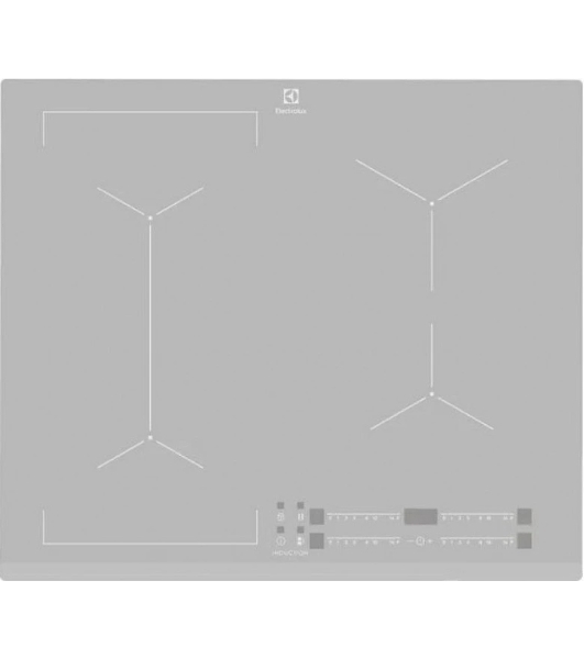 Индукционная варочная поверхность Electrolux EIV63440BS, 4 конфорки, с зоной расширения, стеклокерамика, 7800 Вт