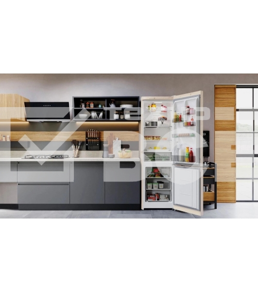 Холодильник Hotpoint HT 4200 AB мраморный двухкамерный 247/78л морозилка снизу, No Frost