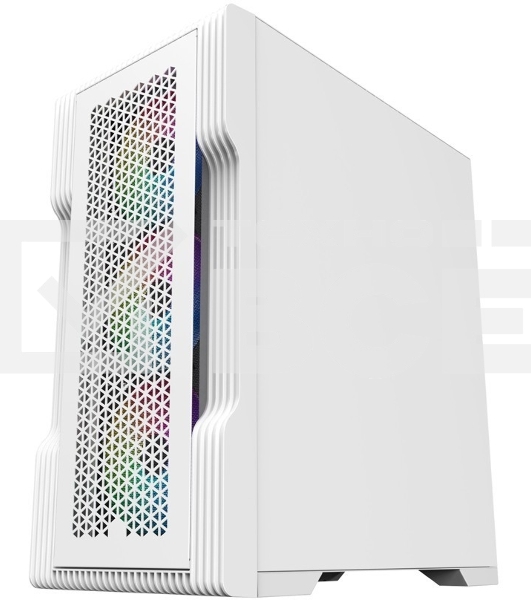 Компьютерный корпус 1STPLAYER TRILOBITE T3 White / mATX, TG / 4x 120mm LED fans inc. / T3-WH-4F1-W