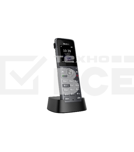 Телефон DECT-трубка Yealink W74H черный