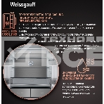 Холодильник Weissgauff WCD 590 NoFrost Inverter Premium Biofresh Blue Glass синий трёхкамерный 359/180 л морозилка снизу, фото6