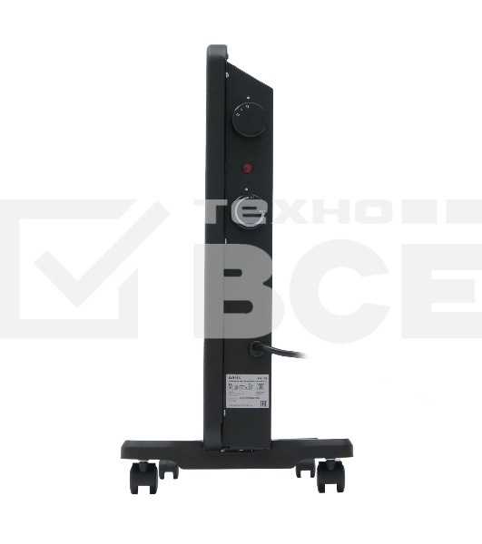 Конвектор Oasis KM-20B черный, 2000 Вт, 25 м2, термостат