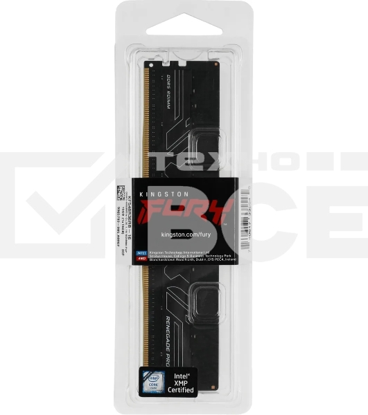 Оперативная память Kingston Fury Renegade Pro, DDR5, 16GB (1x16GB), 4800MHz, CL36, ECC, RDIMM