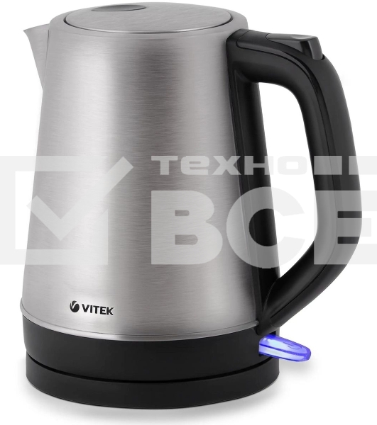 Чайник электрический Vitek VT-7040 ST, 2200Вт, серебристый