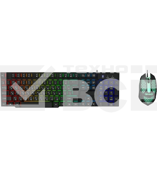 Клавиатура + мышь Оклик GMNG 400GMK клав:черный мышь:черный USB