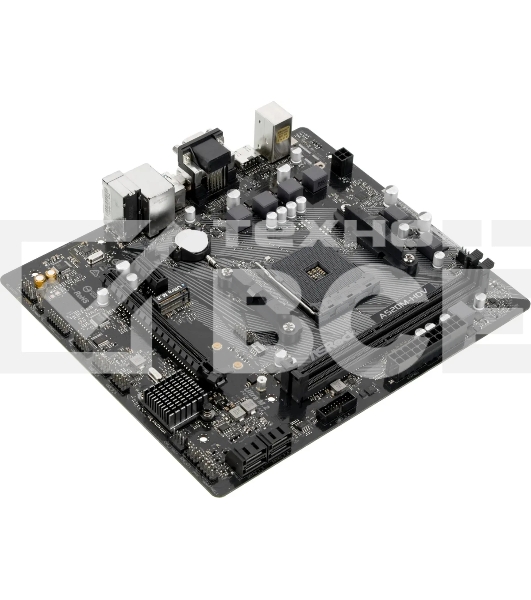 Материнская плата ASRock A520M-HDV, AM4, AMD A520, 2xDDR4, 4xSATA, 1xM.2, 1xPCIe 3.0 x16, 1xPCIe 3.0 x1, 1xDVI-D, 1xHDMI, 1xVGA, 1x 1Gb LAN, 3x3.5 мм, 7.1, mATX