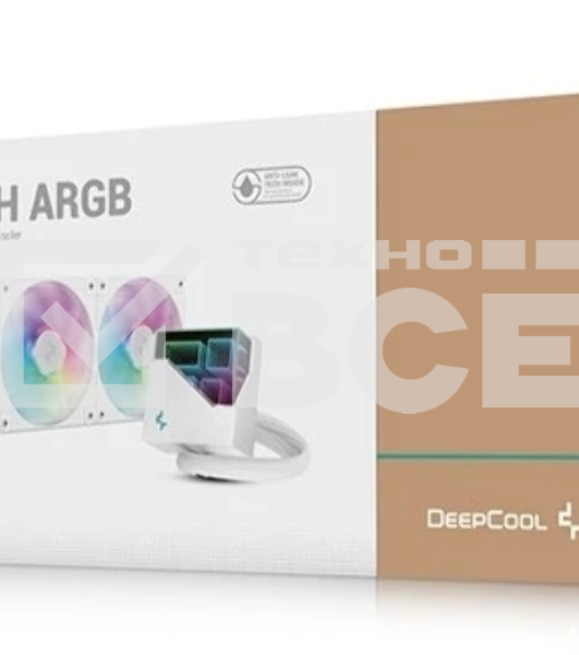 Система жидкостного охлаждения DEEPCOOL LT360 ARGB белый, 120 мм, алюминий/медь, 2400 об/мин, 38.71 дБ, 4 pin, 300 Вт