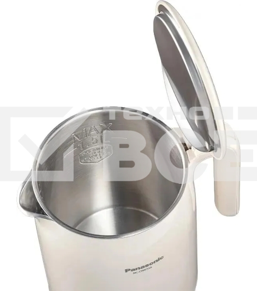 Чайник электрический Panasonic NC-CWK72A 1.5 л, 1500 Вт, полупропилен/нержавеющая сталь, бежевый