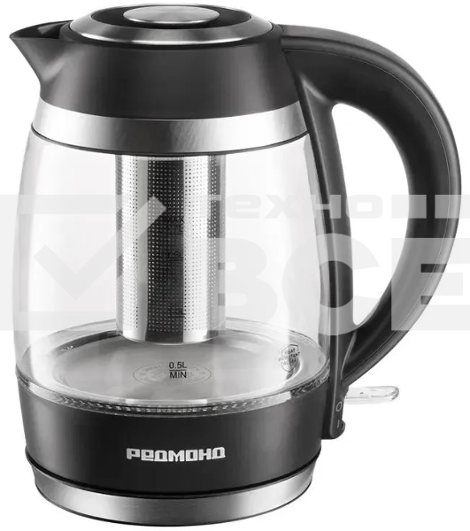 Чайник электрический Redmond KG227 1.7л. 2200Вт черный