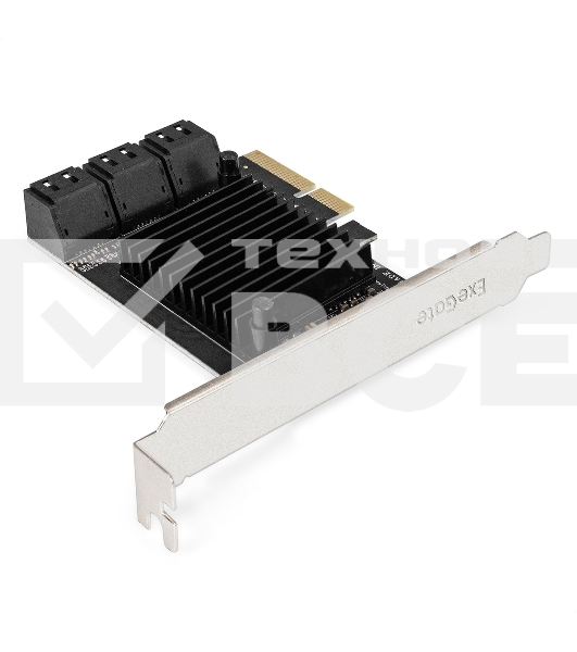 Контроллер ExeGate EXE-516 (PCI-E x4 v3.0, SATA3 6Gb/s, 6 int, ASMedia Chipset ASM1166)