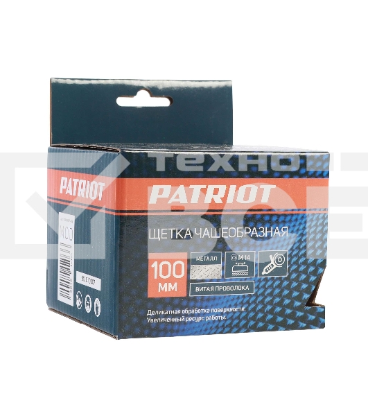 Щетка чашеобразная витая (100 мм; М14) EDGE by PATRIOT 813010007