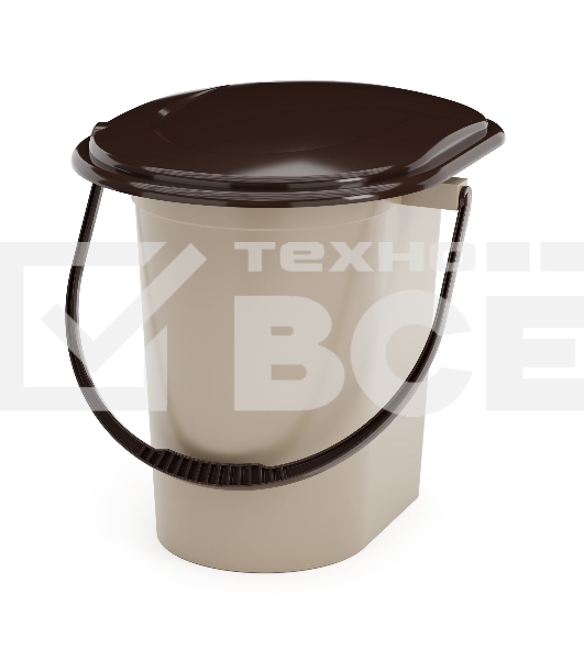 Ведро-туалет Альтернатива М1319 17л коричневый