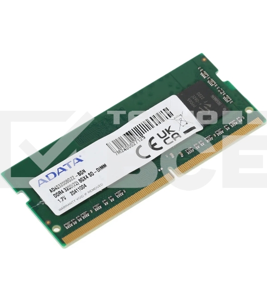 Оперативная память ADATA, DDR4, 8GB (1x8GB), 3200MHz, CL22, SO-DIMM, OEM