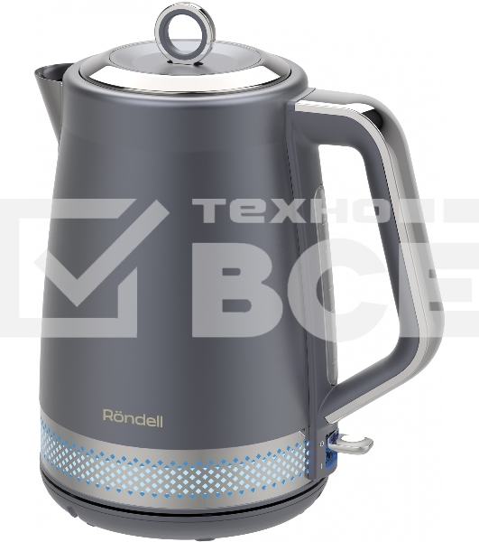 Чайник электрический Rondell RDE-WK880 1.7л. 2200Вт титан/серебристый корпус: серебристый