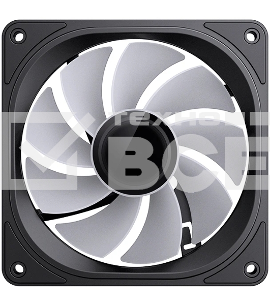 Вентилятор для корпуса JONSBO FR-606BR Reverse (120x120x25мм, 4-pin PWM, ARGb, 35.99CFM, 26.5dBA, 1500RPM, черный)