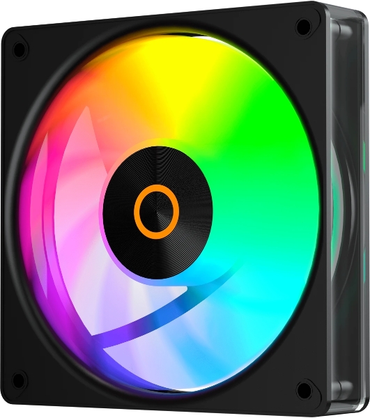 Вентилятор для корпуса Ocypus Gaммa F12 Elite BK ARGB REVERSE BLADE 3 IN 1, 120x120x25мм, 4-PIN PWM, 600-1800 RPM, 26 DBA MAX, HYDRO BEARING