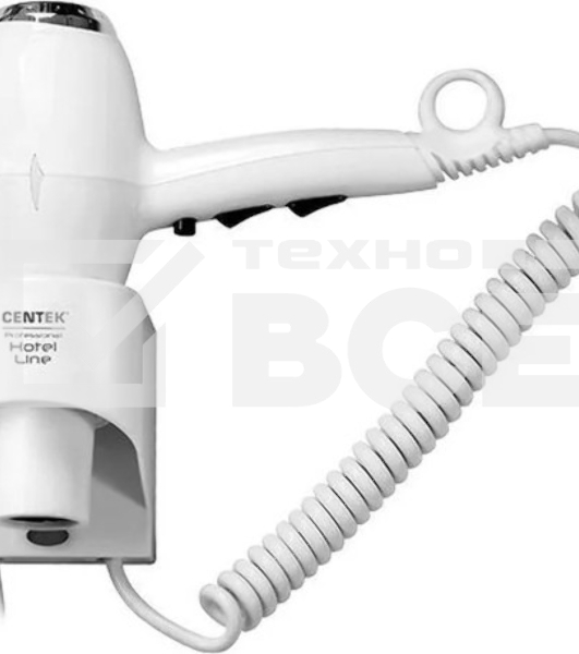 Фен Centek CT-2251 белый, 2100 Вт, ионизация