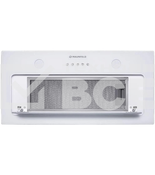 Вытяжка встраиваемая Maunfeld TRAPEZE 601GG белый, 60 см, 1150 куб. м/ч, 54 дБ