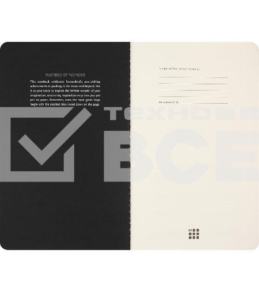 Блокнот Moleskine CAHIER NASA-INSPIRED SKCAHLP7063S2 Large 130х210 мм 120 стр. нелинованный мягкая обложка серебристый/черный Moon (2 шт)