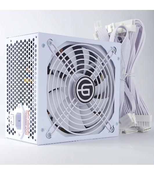 Блок питания Ginzzu MC800 14CM 80+Bronze Белый