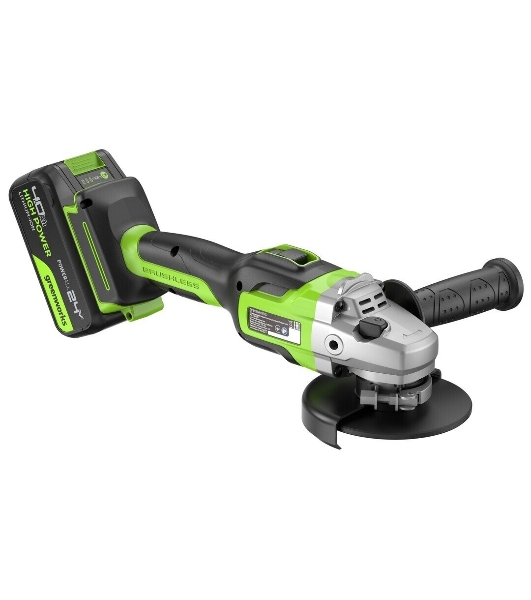 Углошлифовальная машина Greenworks GD24AG 754Вт 10500об/мин рез.шпин.:M14 d=125мм (3200207CUB)