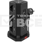 Сетевой фильтр QUMO Power Tower PRO PD 8SP4U (P-0004), фото 1