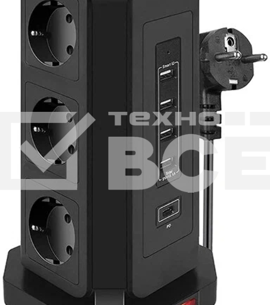 Сетевой фильтр QUMO Power Tower PRO PD 8SP4U (P-0004)