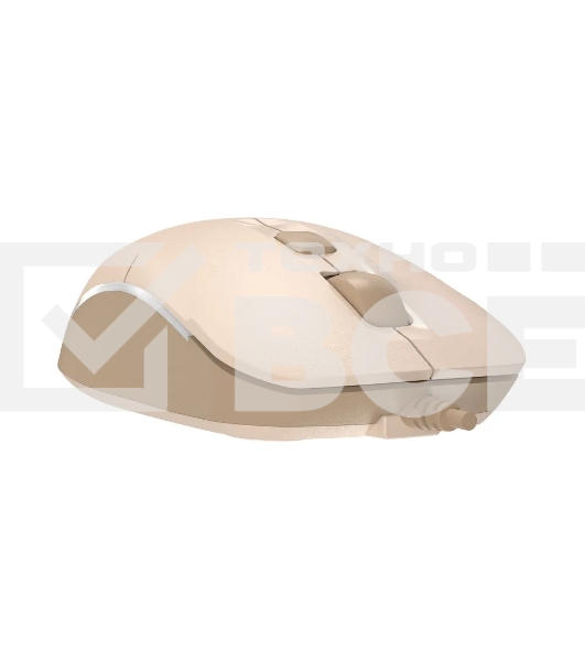 Мышь проводная A4Tech Fstyler FM26 бежевый/коричневый оптическая (2000dpi) USB для ноутбука (4but)