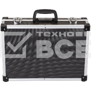 Ящик для инструмента пластиковый Fit усиленный алюминием 430x310x130 мм, черный