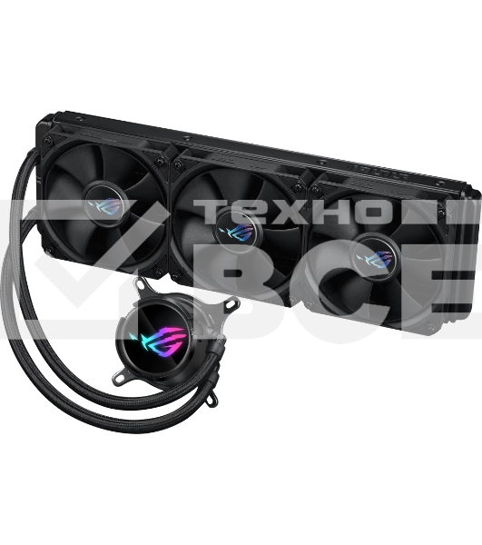 Жидкостная система охлаждения ASUS ROG STRIX LC III 360 черный, 120 мм, алюминий, 2200 об/мин, 36 дБ, 4 pin