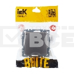 Розетка 1-местная IEK BRITE РСбш10-3-44-БрС с заземлением, с защитными шторками и крышкой, 16А, IP44, сталь, фото5