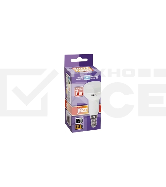 Лампа светодиодная JazzWay 1033635 PLED-SP R50 7 Вт 5000К холод. бел. E14 540лм 230В