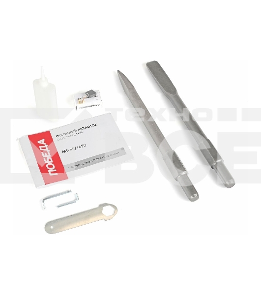 Отбойный молоток Победа MT-45/1690, 1690Вт, энергия удара 35 Дж, 1890уд./мин