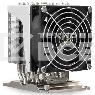 Кулер для процессора ExeGate ESNK-P0070APS4.PWM.4U.3647.Cu серебристый, 92 мм, алюминий/медь, 3800 об/мин, 44 дБ, 4 pin, 205 Вт, 125.5 мм