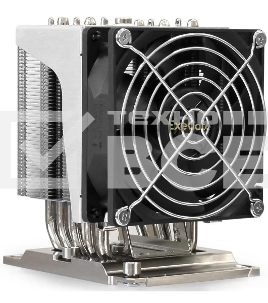 Кулер для процессора ExeGate ESNK-P0070APS4.PWM.4U.3647.Cu серебристый, 92 мм, алюминий/медь, 3800 об/мин, 44 дБ, 4 pin, 205 Вт, 125.5 мм