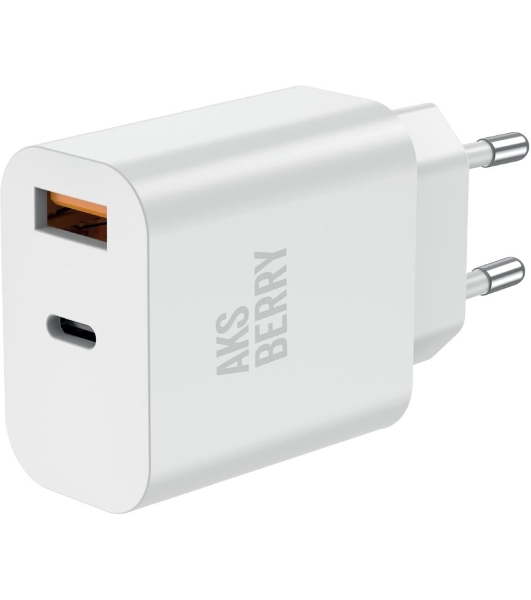 Зарядное устройство Aksberry T43 20W PD + QC3.0, белый