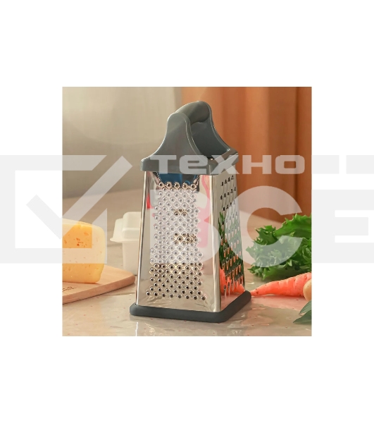 Терка TalleR TR-21922 Размер: 10,2*10,2*21 см.с контейнером 4 в 1