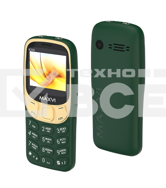 Мобильный телефон Maxvi K200 темно-зеленый