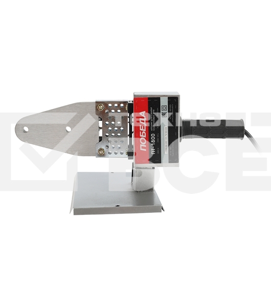 Аппарат для сварки пластиковых труб ПОБЕДА, ПТ-1800, 2000 Вт., 6 насадок, стойка, отвертка, кейс металл.