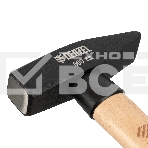 Молоток слесарный Denzel 600 г, кованый квадратный боек, буковая рукоятка, фото2