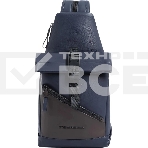 Рюкзак слинг Piquadro Harper CA6784AP/BLUTM синий/коричневый кожа, фото 1